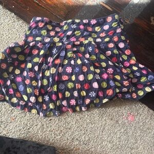 GYMBOREE SIZE 5 YEARS WINTER SKIRT CHURCH MINT CANDY SHOPPE CORDUROY MULTI EUC